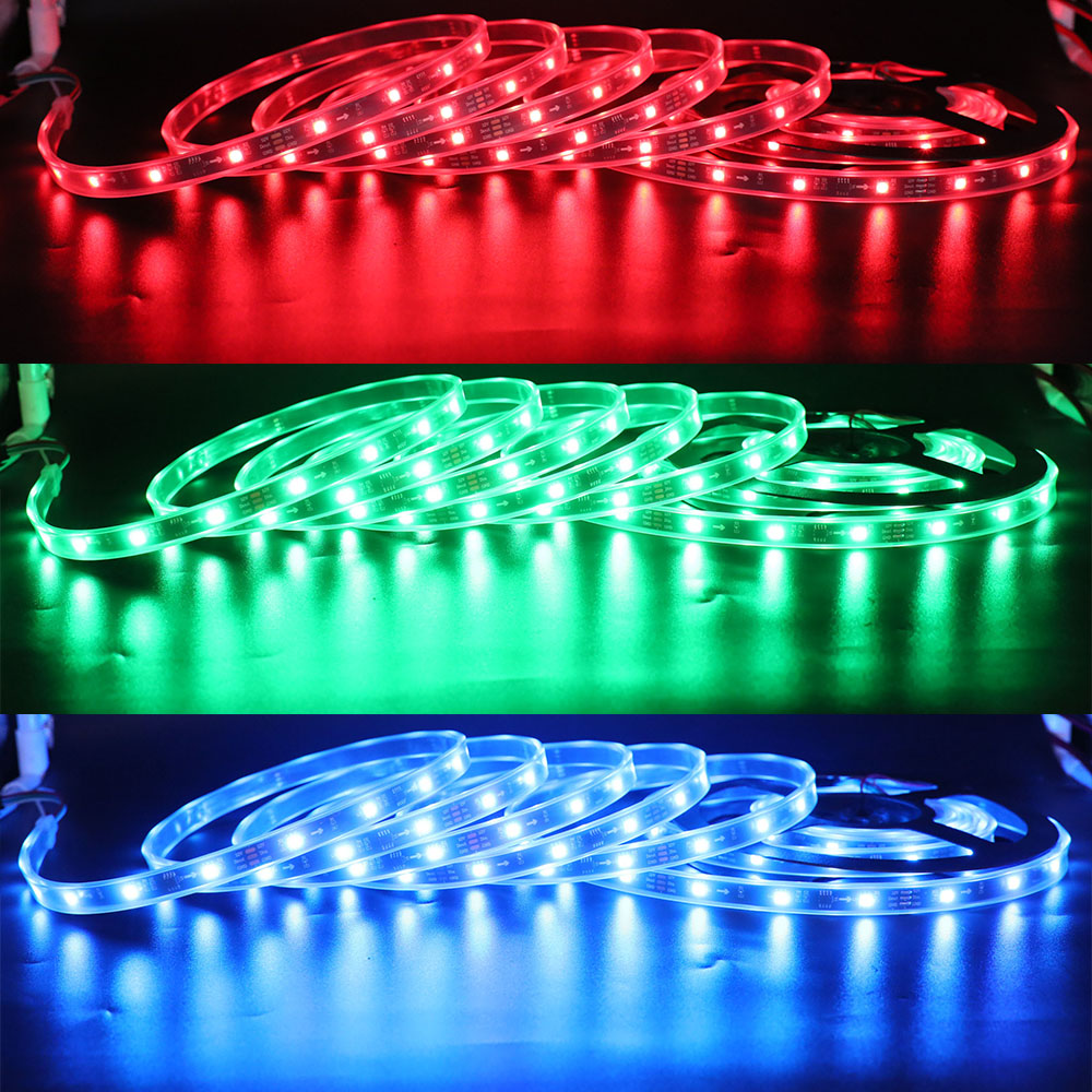 WS2811 DC12V 150LEDs Programmable LED Strip Lights, Addressable Digital Full Color Chasing Flexible LED Strips, Outdoor Waterproof Optional, 5m/16.4ft Per Reel By Sale WS2811 DC12V 150LEDs Programmable LED Strip Lights, Addressable Digital Full Color Chasing Flexible LED Strips, Outdoor Waterproof Optional, 5m/16.4ft Per Reel By Sale